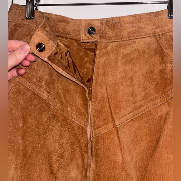 Vintage ‘90s Long Suede Pencil Skirt - Picture 4 of 8